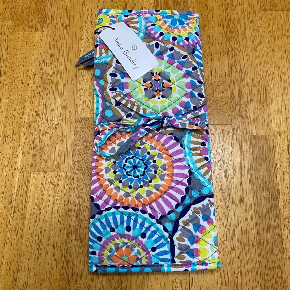 Vera Bradley Curling & Flat‎ Iron Travel Cover Sunny Medallion 29818-12657 NWT
